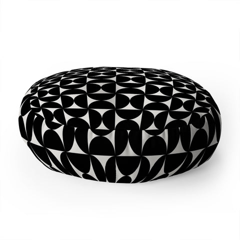 Colour Poems Patterned Shapes XVIII Floor Pillow Round
