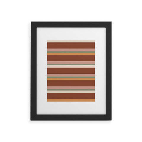 Colour Poems Retro Stripes XXIX Framed Art Print
