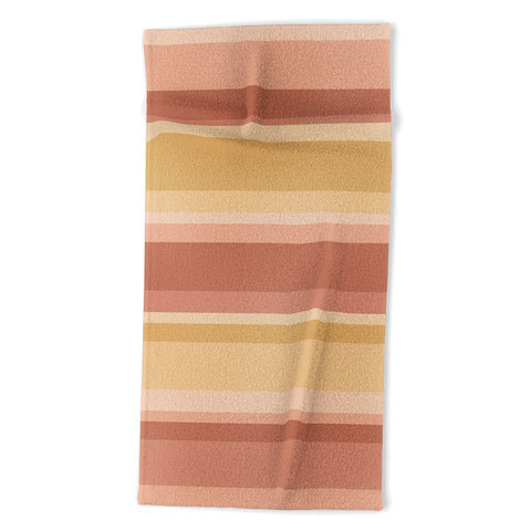 Colour Poems Retro Stripes XXXI Beach Towel