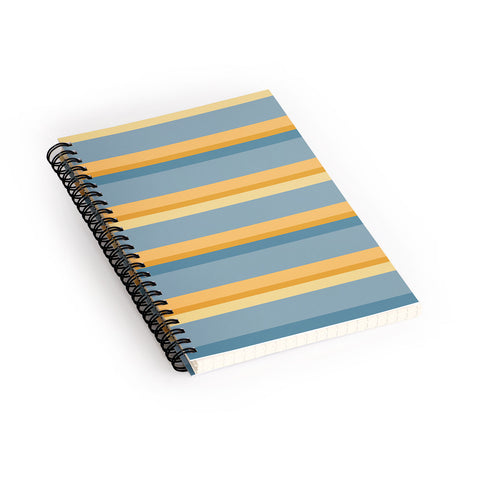 Colour Poems Retro Stripes XXXIII Spiral Notebook