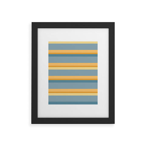 Colour Poems Retro Stripes XXXIII Framed Art Print