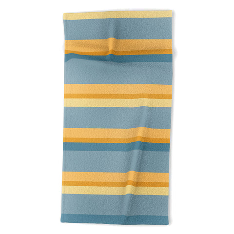 Colour Poems Retro Stripes XXXIII Beach Towel