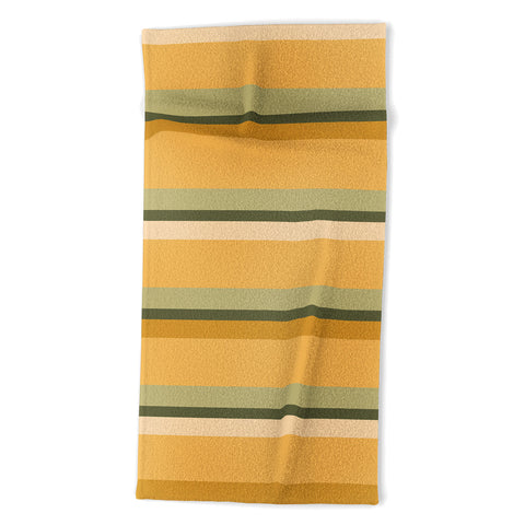 Colour Poems Retro Stripes XXXIV Beach Towel