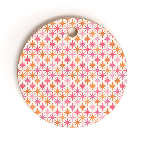 Colour Poems Starry Multicolor V Cutting Board Round