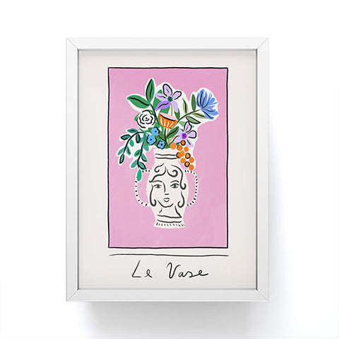 constanzaillustrates Le Vase Framed Mini Art Print