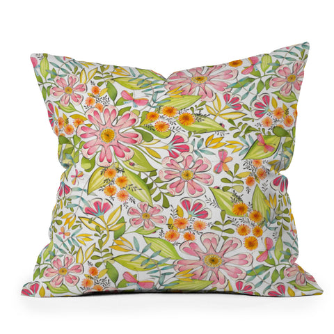 Cori Dantini Blossoms in Bloom Outdoor Throw Pillow