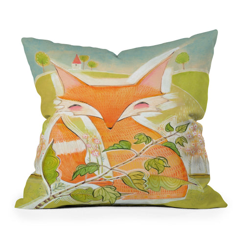 Cori Dantini Little Fox Outdoor Throw Pillow