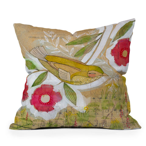 Cori Dantini Sweet Meadow Bird Outdoor Throw Pillow