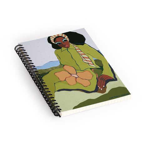 cortneyherron Bloom Green Spiral Notebook