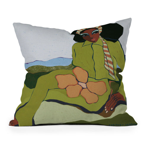 cortneyherron Bloom Green Throw Pillow