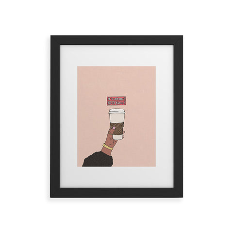 cortneyherron Coffee Time I Framed Art Print