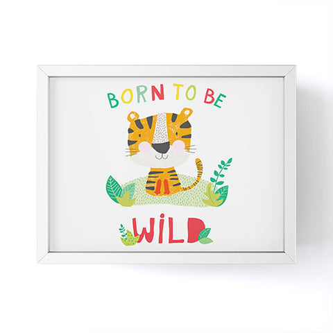 cory reid Born to Be Wild Tiger Framed Mini Art Print