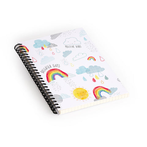 cory reid Brighter Days Spiral Notebook