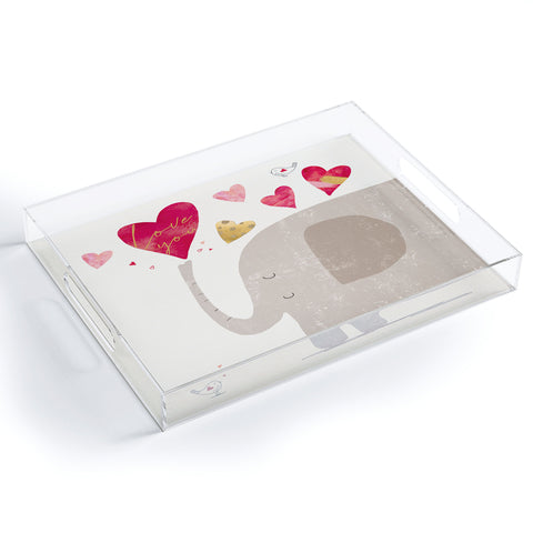 cory reid Elephant Hearts Acrylic Tray