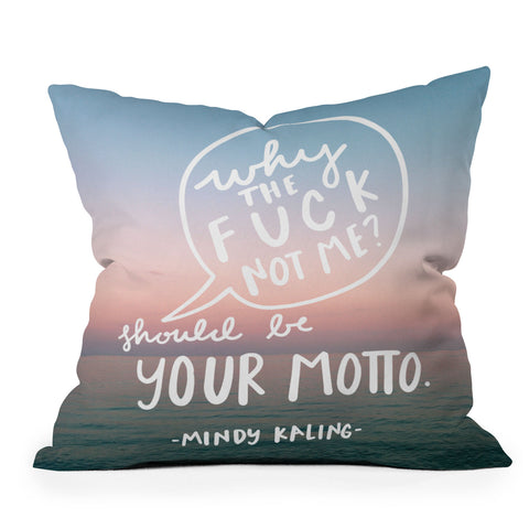 Craft Boner Why the fuck not me Outdoor Throw Pillow