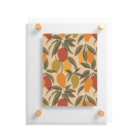 Cuss Yeah Designs Abstract Mangoes Floating Acrylic Print