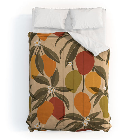 Cuss Yeah Designs Abstract Mangoes Comforter