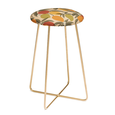 Cuss Yeah Designs Abstract Mangoes Counter Stool