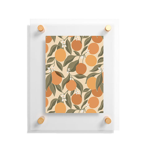 Cuss Yeah Designs Abstract Oranges Floating Acrylic Print