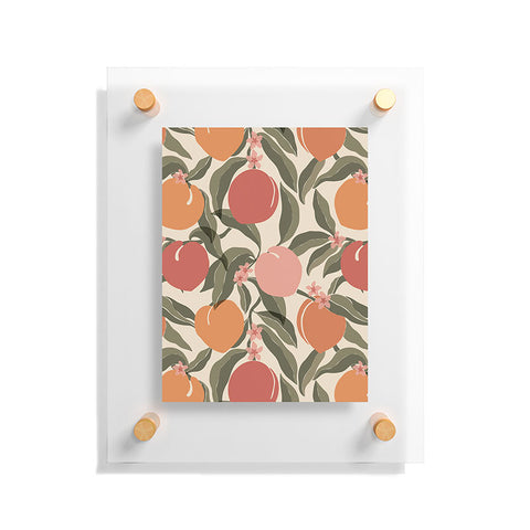 Cuss Yeah Designs Abstract Peaches Floating Acrylic Print