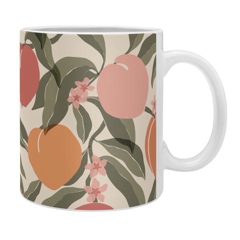 Cuss Yeah Designs Abstract Peaches Coffee Mug