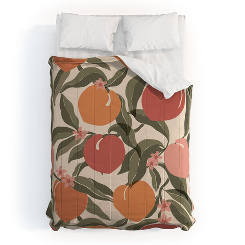 Cuss Yeah Designs Abstract Peaches Comforter