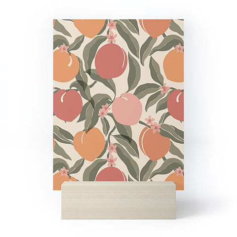 Cuss Yeah Designs Abstract Peaches Mini Art Print