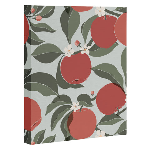 Cuss Yeah Designs Abstract Red Apples Art Canvas
