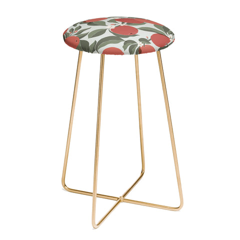 Cuss Yeah Designs Abstract Red Apples Counter Stool