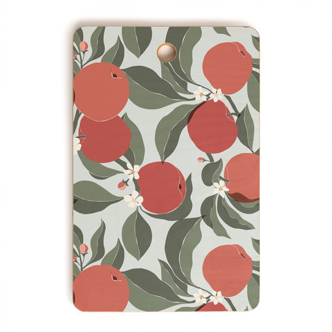Cuss Yeah Designs Abstract Red Apples Cutting Board Rectangle