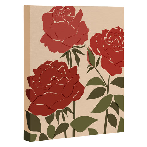 Cuss Yeah Designs Abstract Roses Art Canvas