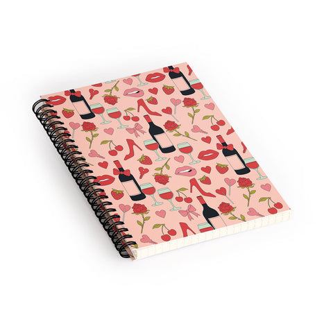 Cuss Yeah Designs Flirty Valentines Day Spiral Notebook