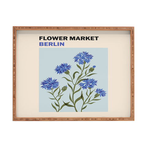 Cuss Yeah Designs Flower Market Berlin Rectangular Tray