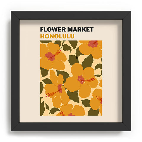 Cuss Yeah Designs Flower Market Honolulu Recessed Framing Square