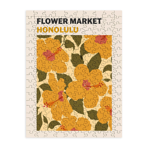Cuss Yeah Designs Flower Market Honolulu Puzzle