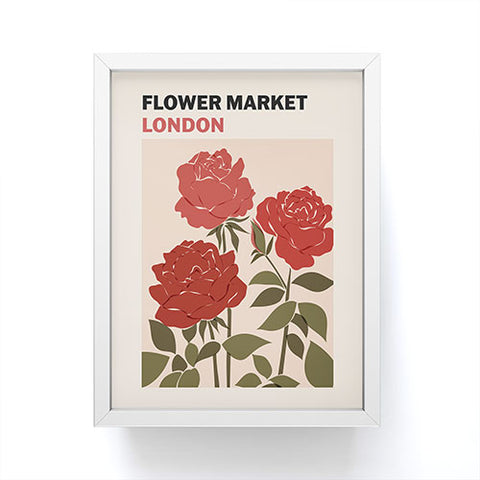 Cuss Yeah Designs Flower Market London UK Framed Mini Art Print