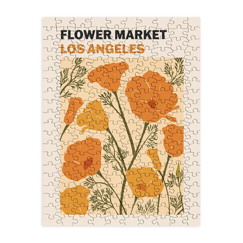 Cuss Yeah Designs Flower Market Los Angeles Puzzle