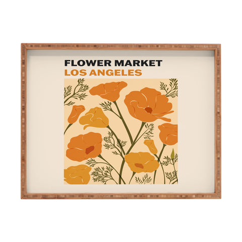 Cuss Yeah Designs Flower Market Los Angeles Rectangular Tray