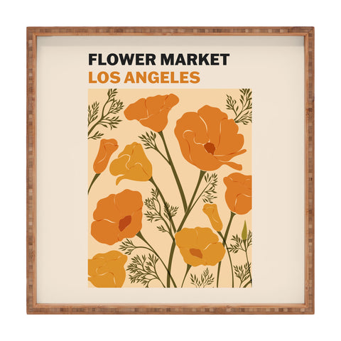 Cuss Yeah Designs Flower Market Los Angeles Square Tray