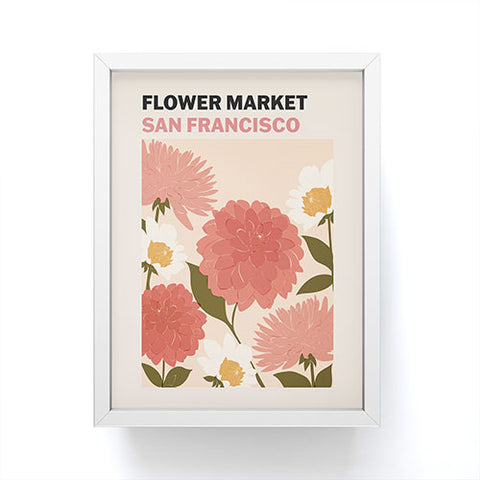 Cuss Yeah Designs Flower Market San Francisco Framed Mini Art Print