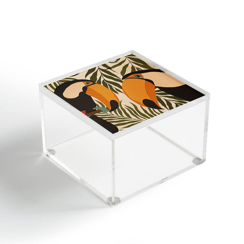 Cuss Yeah Designs Tropical Toucans Acrylic Box