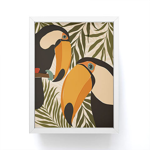 Cuss Yeah Designs Tropical Toucans Framed Mini Art Print