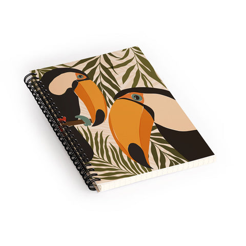 Cuss Yeah Designs Tropical Toucans Spiral Notebook