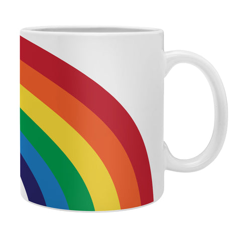 CynthiaF 70s Love Rainbow Coffee Mug