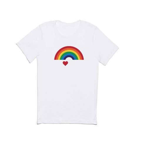 CynthiaF 70s Love Rainbow Classic T-shirt