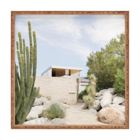 Dagmar Pels Palm Springs California Cactus Modern Square Tray