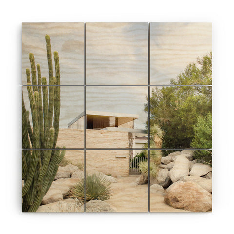 Dagmar Pels Palm Springs California Cactus Modern Wood Wall Mural
