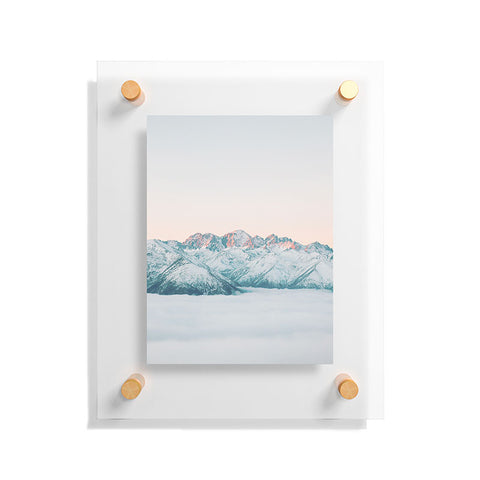 Dagmar Pels Pastel winter landscape Floating Acrylic Print