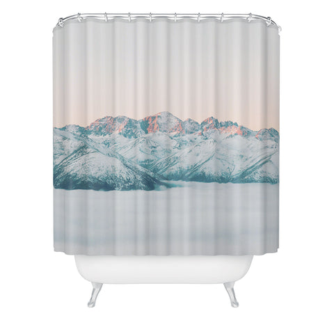 Dagmar Pels Pastel winter landscape Shower Curtain