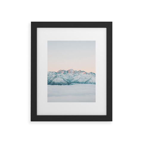 Dagmar Pels Pastel winter landscape Framed Art Print